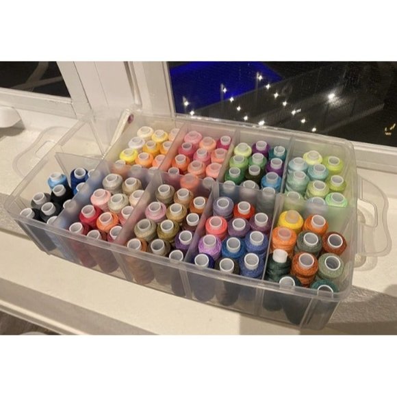 Sewing Thread 100 Colors 40S/2 250 Yards Per Spool 3 Color Sets Options (100) - Picture 3 of 3